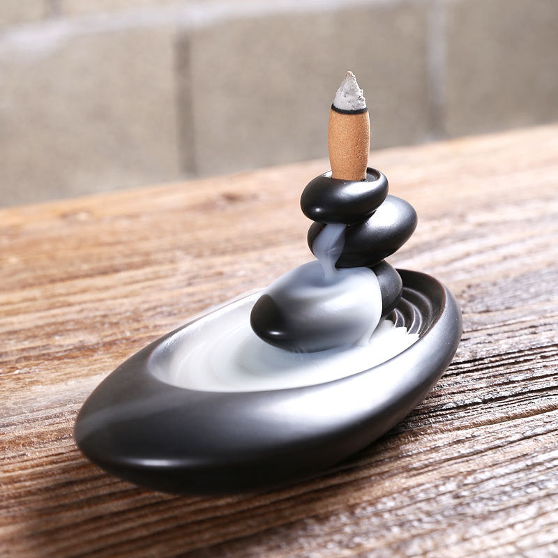 Creative Ceramic Backflow Incense Burner with Aroma