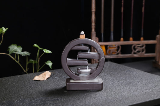 Minimalist Ceramic Backflow Incense Burner Decor