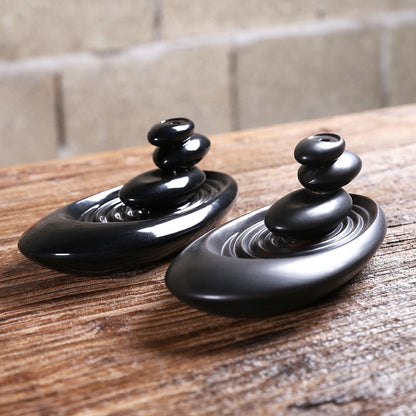Creative Ceramic Backflow Incense Burner with Aroma