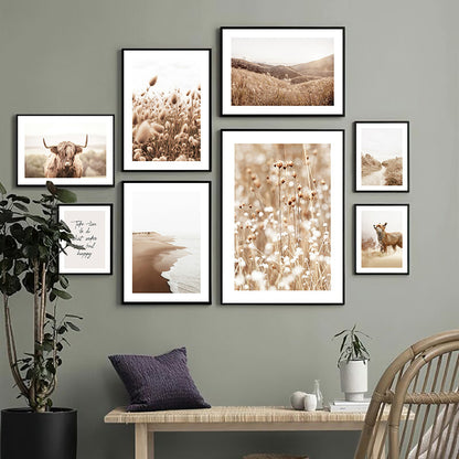 Autumn Fields Wall Art for Living Room and Dining Room